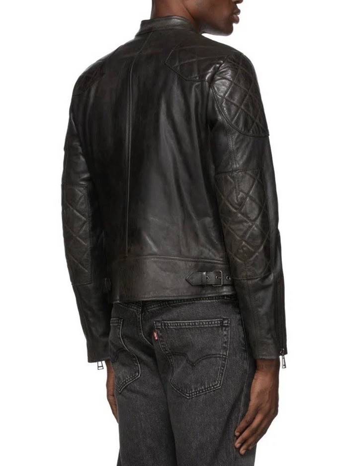 Belstaff Outlaw Leather Jacket New Black Size Large image 2