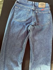 Wrangler Straight Leg Blue Denim Jeans with Red Tab 30 x 32