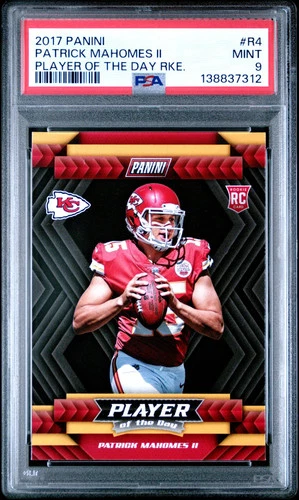 2017 Panini Player Of The Day Rookies Patrick Mahomes II #R4 PSA 9