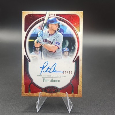2025-2026 Topps Tier One Pete Alonso Prime Performers on Card Auto /10