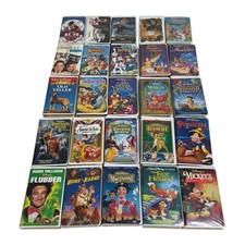  25 Walt Disney Clamshell Movie Video Home VHS Tapes Lot