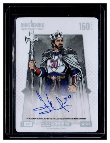 2026 Bo Jackson Battle Arena King Henrik `Henrik Lundqvist` Steel Auto HLA-7