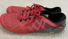 Merrell Vapor Glove 3 Barefoot Running Shoes Mens Size 13 Vibram Molten Lava Red