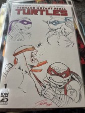 Tmnt White Blank With 4 Remarks Signed By 4 Different Artist Comes With All Coas | eBay US (Buy It Now)