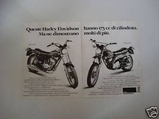 advertising Advertising 1977 HARLEY DAVIDSON 175 SX and SS