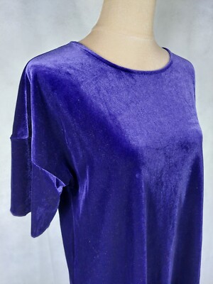 Kleid Lindex Gr. S 36 lila purple Samt elegant stretch Party dress Abendkleid 