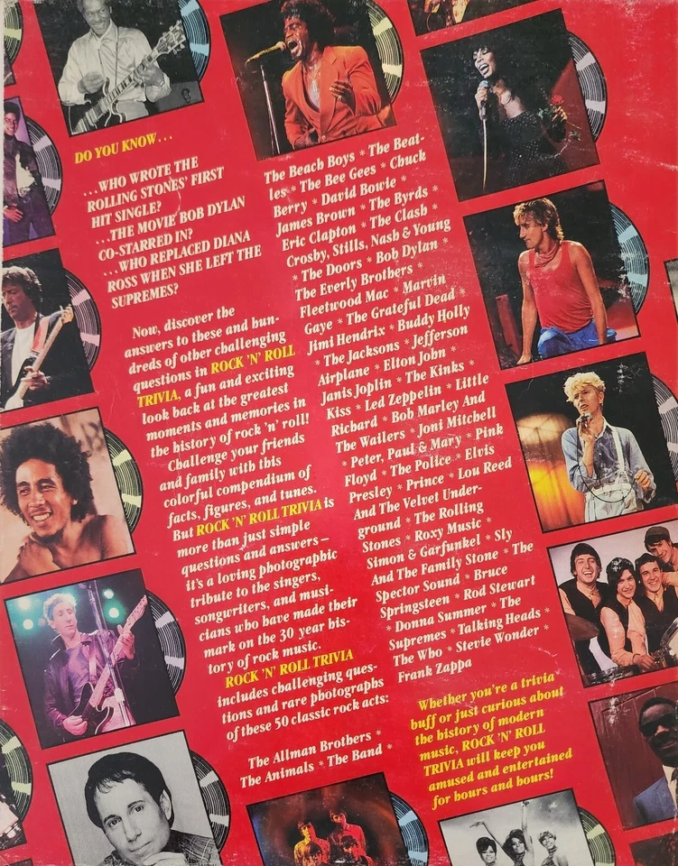 Rock N Roll Trivia 30 Years Of Music Book 1985 - Image 4 of 4