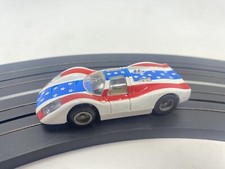 VINTAGE TYCO PRO SUPER AMERICA STARS STRIPES PORSCHE 908 SLOT CAR - EXCELLENT