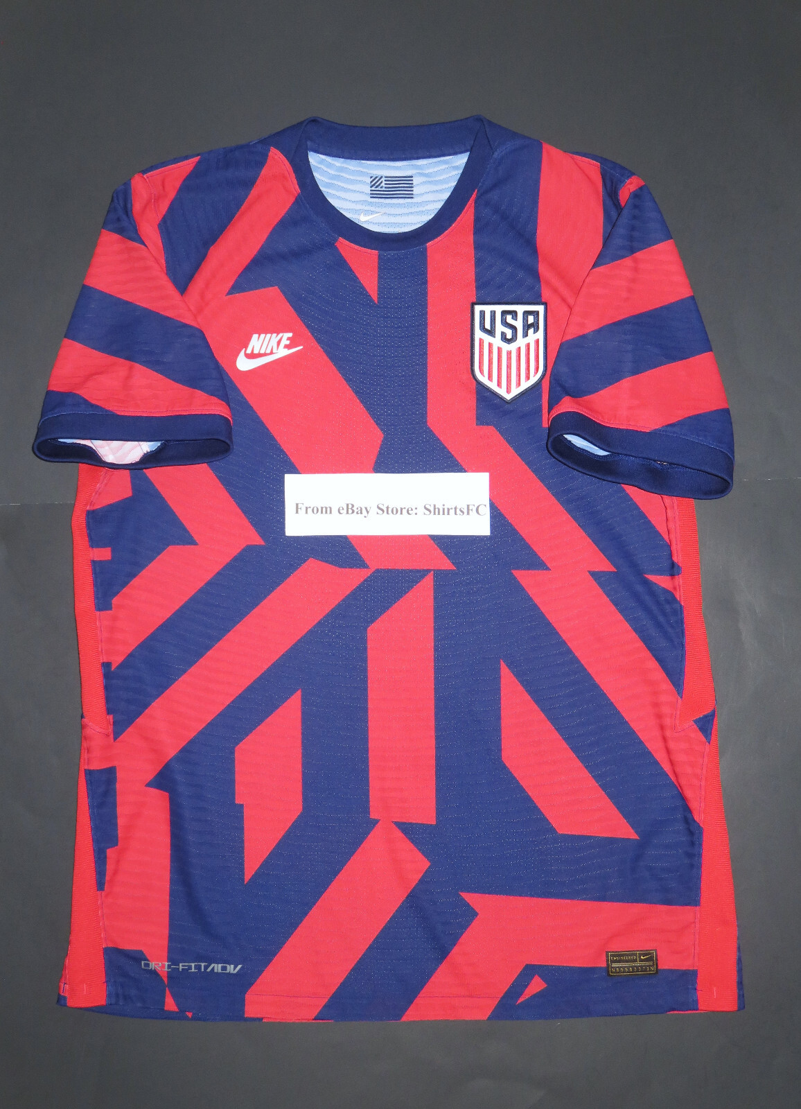 2021-2022 Nike Authentic USA USMNT Match Vaporknit Away Soccer Jersey Shirt Kit