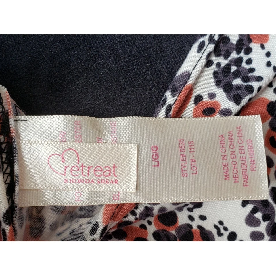 Blusa Top Retreat Rhonda Cizalla Mujer Grande Multi Estampado Geo Bolsillos Manga Larga Foto 3 de 4