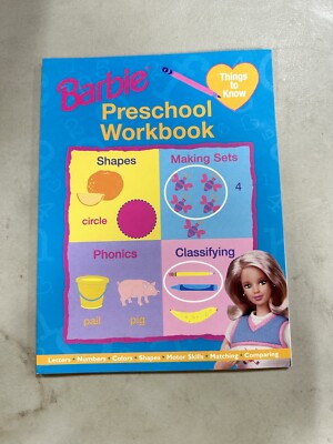 Barbie Things To Know Preschool Workbook C22 #2