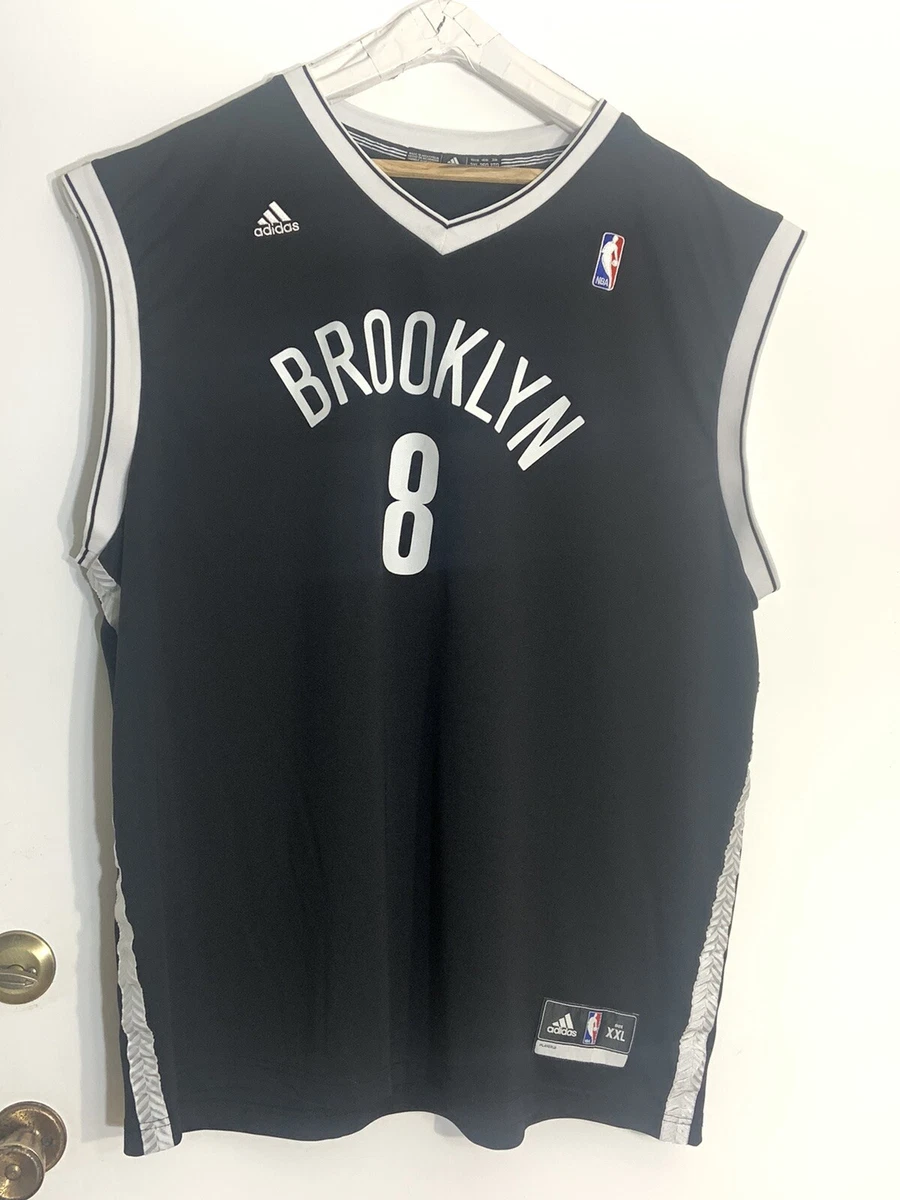 Brooklyn Nets Adidas NBA Jersey #8 Deron Williams Basketball Shirt Men Size  S