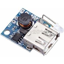 Mini 3A Power Supply Panel DC 3V To DC 5V Boost Module With Battery Indicator 5V
