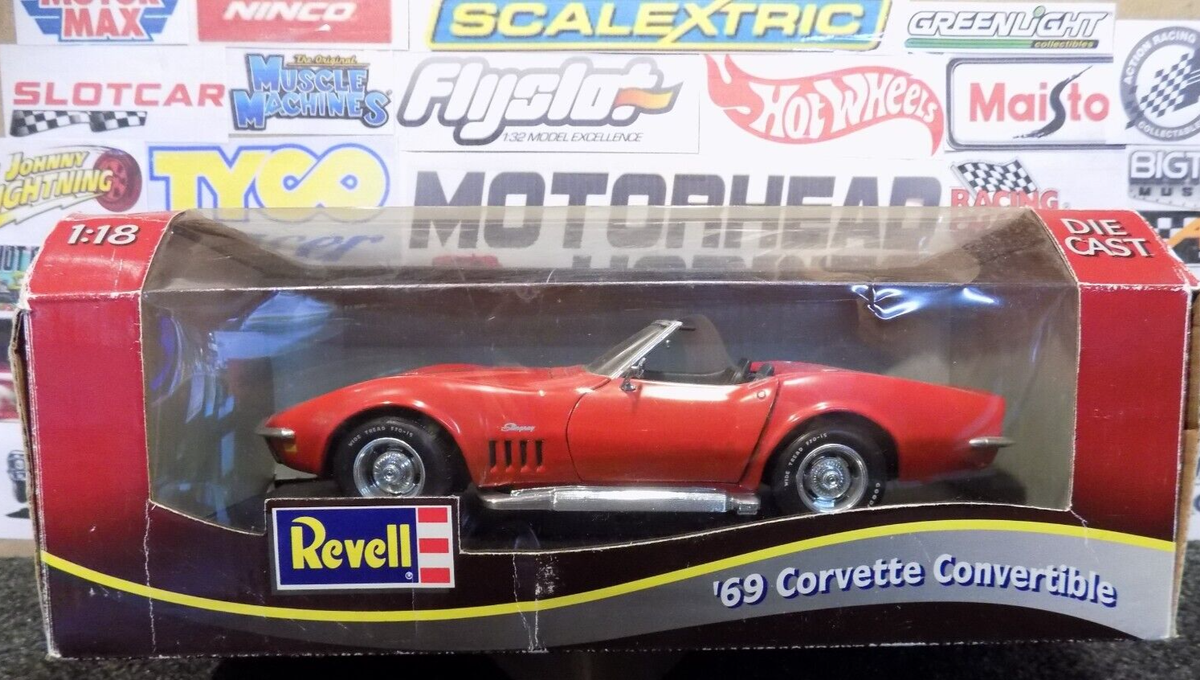 REVELL 1:18, '69 CORVETTE STINGRAY CONVERTIBLE, #8755 | eBay