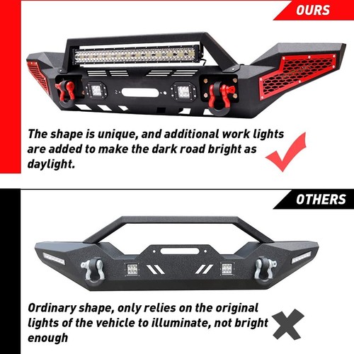 Parachoques delantero para For JEEP Wrangler Rubicon JK 2007 2008-2016 2017 2018 - Picture 10 of 12
