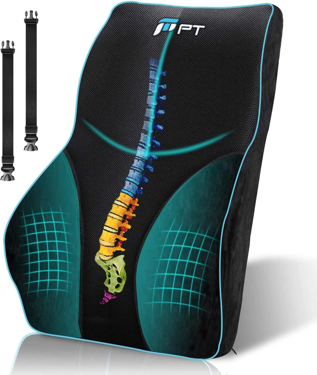 POOTACK Pillow, Memory Foam Back Support Cushion Lumbar Support