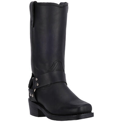 DINGO MENS HARNESS WESTERN MOTORCYCLE BLACK  BOOTS DI19057  M/EW 7-17  NEW