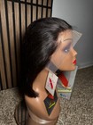 wigs Lace frontal, Inch 8, Black color, Density 250%,