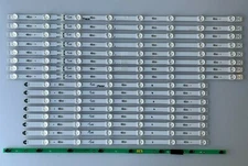 Samsung UN65MU650DFXZA LED Strips (16) BN96-39665A / BN96-39666A Genuine
