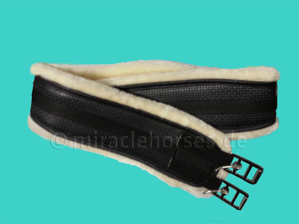 Horse Guard Sattelgurt Langgurt anatomisch mit Lammfellimitat 110 cm