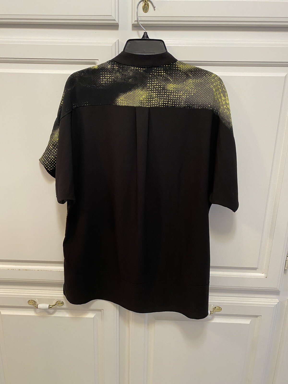 Alberto Makali Multi-Colored Split Neck Short Sle… - image 3