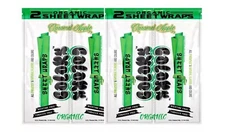 Organic Flavored Sheet Wraps 2Pkx2 Caramel Apple *SPECIAL*  Non Tobacco USA SHPD