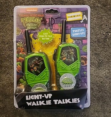 Teenage Mutant Mayhem Ninja Turtles Light Up Walkie Talkies New