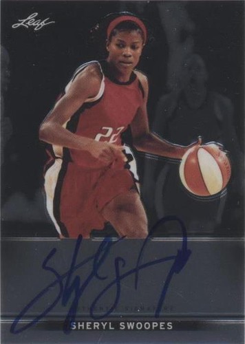 Sheryl Swoopes AUTO INSCRIPTION 2025 Leaf Metal Women of Sport