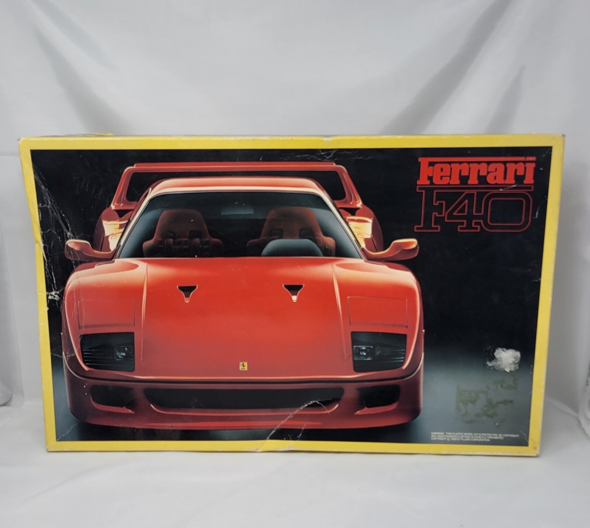 Fujimi #10110 Ferrari F40 1/16 Scale PP New Open Box MISSING 