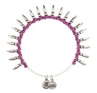 Alex And Ani Women's Spike Of Confidence Plum Wire 120708 Bangle $68 on sale Alex And Ani Women's Spike Of Confidence Plum Wire 120708 Bangle $68 on sale