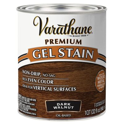 358301 Premium Gel Stain, Quart, Dark Walnut