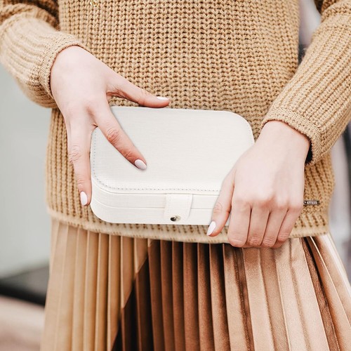 Jewelry Case Double Layer for Women’s Necklace Earrings Rings Travel Accessories - 第 30/34 張圖片