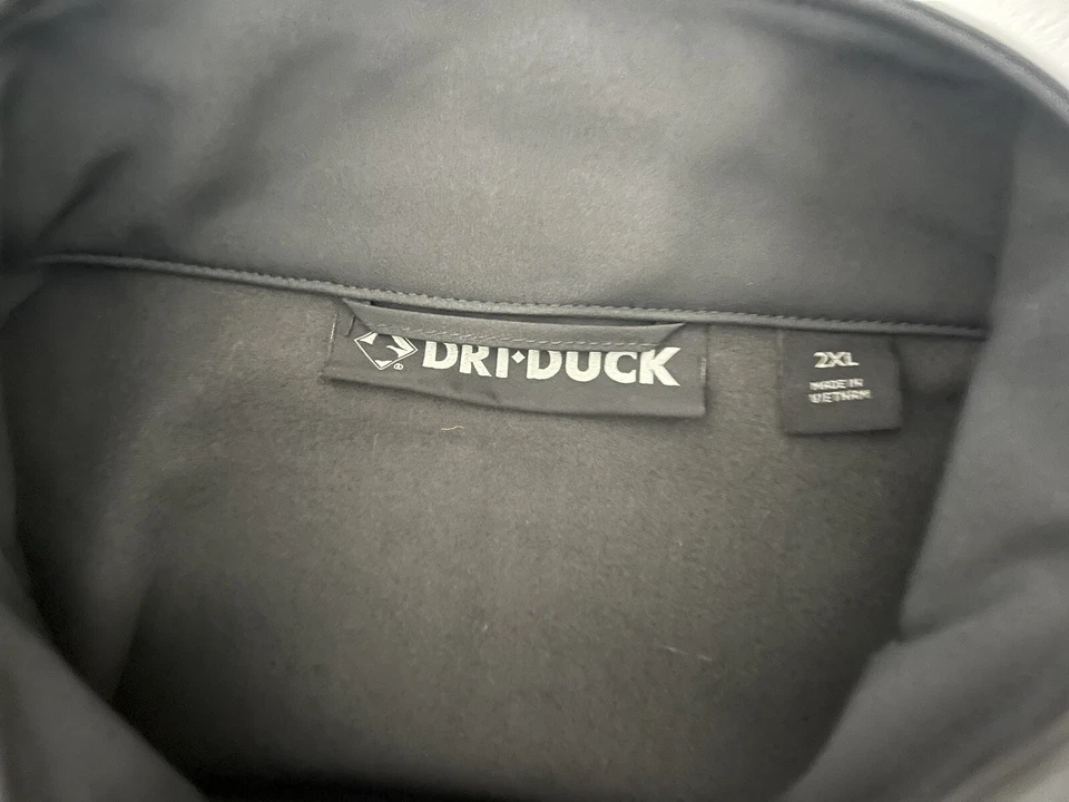 Dri Duck DDX SoftShell Jacket Full-Zip Men’s 2XL Red Gray Rain Resistant XXL - Image 4 of 4