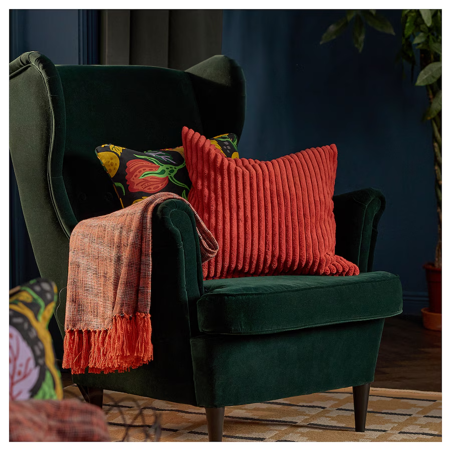 IKEA ASVEIG Cushion cover, Red, 50x50 cm UK