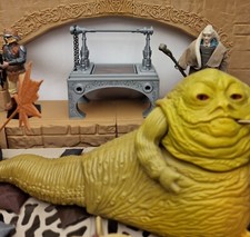 scene setting for Star wars vintage POTF 3.75" figures jabba the huts BBQ grill