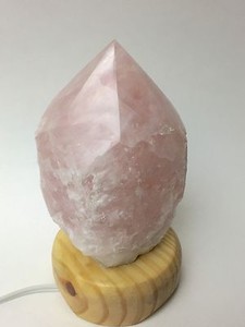 Rose Quartz Lamp And Cord Polished Top Crystal Point Light Rose Quartz Lamp And Cord, Rose Quartz Lamp Australia