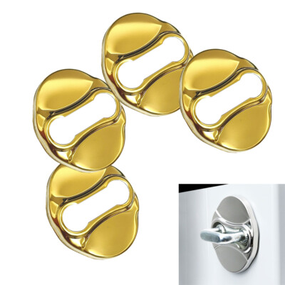 4x Polished Gold Stainless Steel Door Latch Striker Cover Fits 01-05 Optima