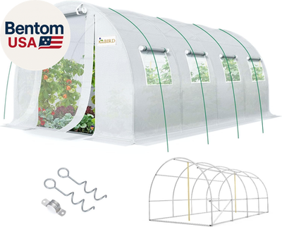 #ad Premium 20X10X6.6Ft Greenhouse for Outdoors Large Walk In Upgraded Galvanized M $380.57