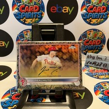 2022 Topps Chrome J.T.Realmuto 41/85 Philadelphia Phillies Gilded Refractor Auto