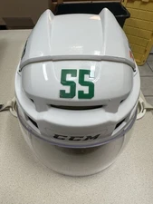 Thomas Harley Dallas Stars 2024 Road Playoff Game Used Helmet With COA