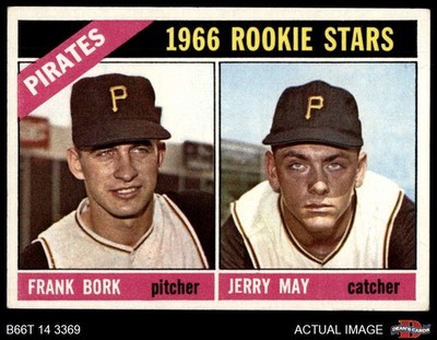 1966 Topps #123 Jerry May / Frank Bork Pirates RCs RC 5 - EX