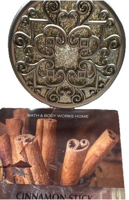 Bath & Body Works Sparkle Circle Nightlight Wallflower& 1 Cinnamon Stick Refill