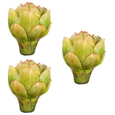 3 stücke Wasserdichte Blumentopf lebendige Simulation Ananaskopf (grün, s)