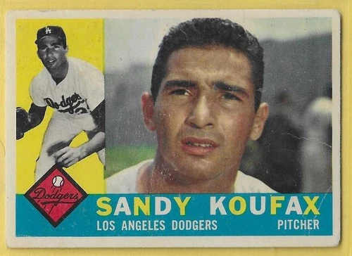 1960 Topps Sandy Koufax Dodgers #343 VG