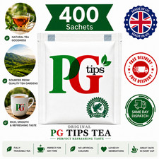 Image of PG Tips Tea Sachets - Individual Enveloped Tagged Tea Bags - 100% Black Tea