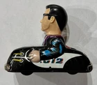 1966 Marx Toys Agent 012 Tin Litho Japan Friction Car - 4” across