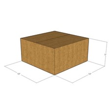 175 10x10x5 Kraft Brown Corrugated Shipping Boxes 32 ECT Single-Wall New