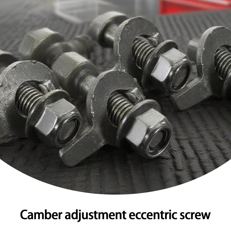 Car Front Left & Right Camber Alignment 12mm Adjustable Cam Bolts Kit 4 Bolts  Foto 4 de 4