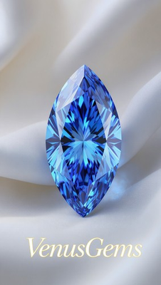 #ad #ad 💎✨ 2 Ct Natural Blue Color Diamond – Marquise Cut Certified D Grade VVS1 $98.00