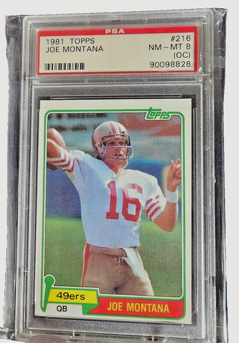 1981 Topps #216 Joe Montana Rookie (RC) PSA 8 NM-MT